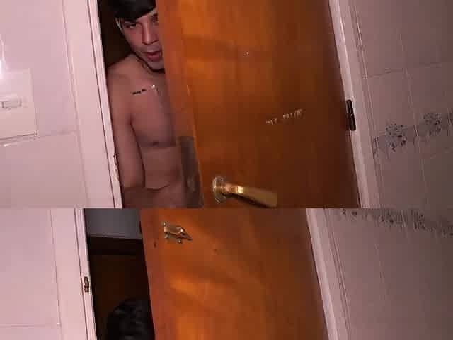 Roommate plays a prank on her and steals her towel.