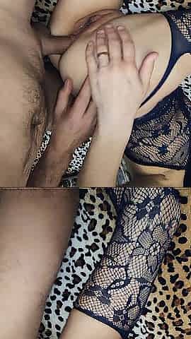 Cuckold spouse watches his hot wife getting anal banged with a large knob