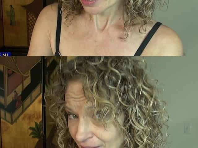 Tia M. In sporty outfit shows her sexy mature body