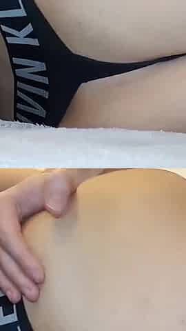 Real Amateur Girl Got a Double Fuck with Her Panties on- Nicky Mist