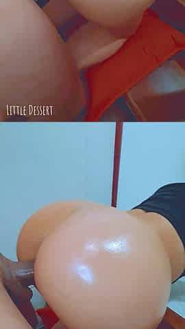 Oiled Latina Booty in Steamy Stairway Ride - POV Scene