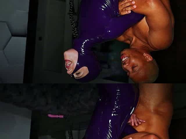 RICKYSROOM Nichole and Liz anal fuck in latex bodysuits