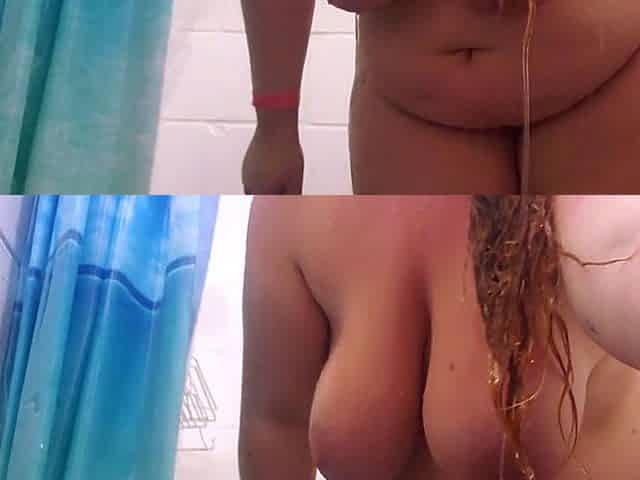 Big boob brunette masturbates on webcam