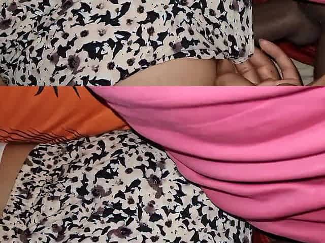 He pulls my panties aside and puts his delicious cock in