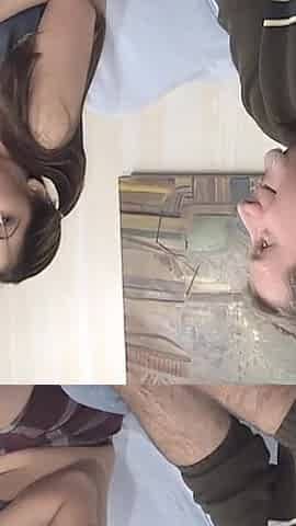 Tiny Petite Asian DP - 2 Cocks Stretch Her Tight Holes