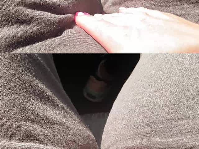 Playing with My Creamy Pussy Until I Cum in the Car in the City Center