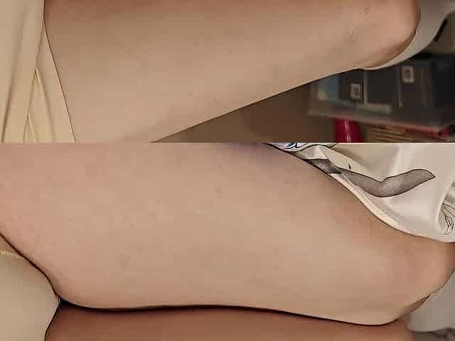 Femboy torments with body and breath