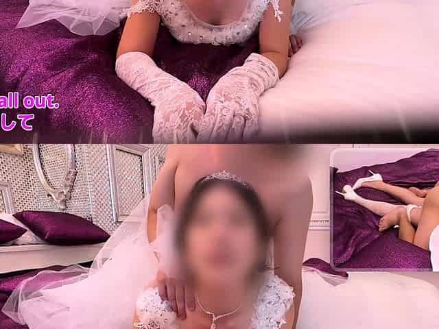 Ejaculating inside her while she's still in her wedding