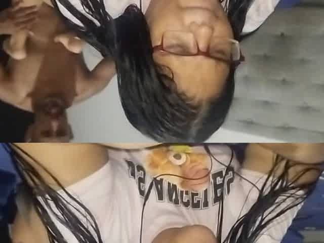 I'm Left Alone with My Stepdaughter's Big Ass While She Talks to Her Boyfriend, I Suck Her Ass and End up Fucking Her Good