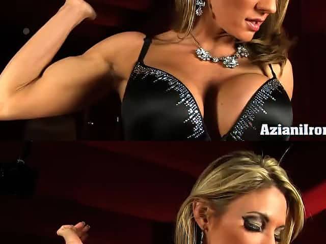 Abby shows off her sexy hard body in movie theater