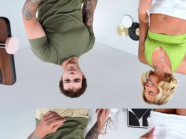 Hot girl flashes tits to solve friends brothers issue