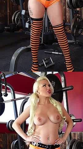 Going Down! Jail Babe Ashley Secret Seduces the Guard!