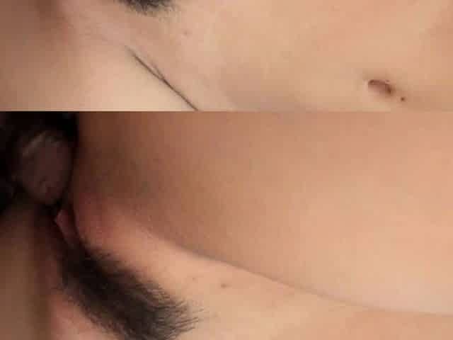Small titted teen amateur rides dong and she loves it