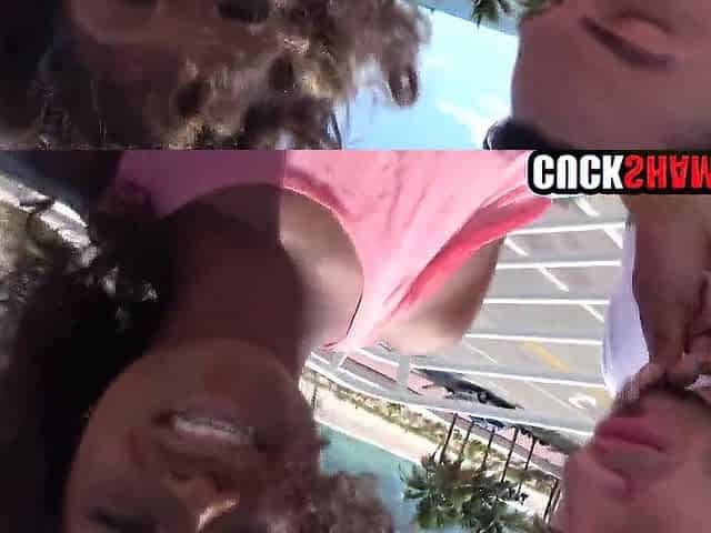 Sexy black wife screws white dude & films it for cuck hubby