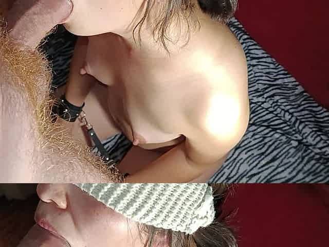 I Suck His Cock with My Eyes Closed and Handcuffed