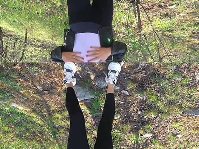 Creampie Passing by in the Park in a Doggy Style