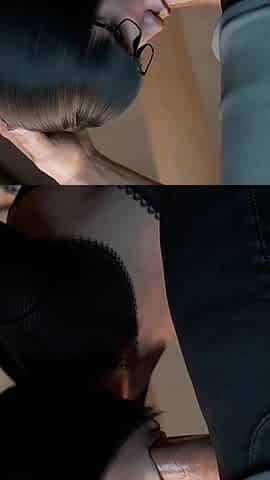 Freshwomen Season 3 - 18yo Petite Asian Nerdy Teen with Glasses Gives Blowjob and Gets Her Tight Pussy Creampied by Huge Cock