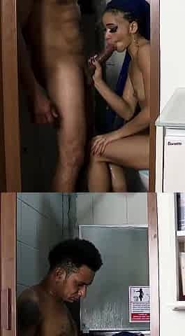 Looking at My Stepniece in the Shower She Sucked My Cock