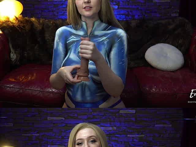 Fucking Myself in My Sue Storm Bodypaint