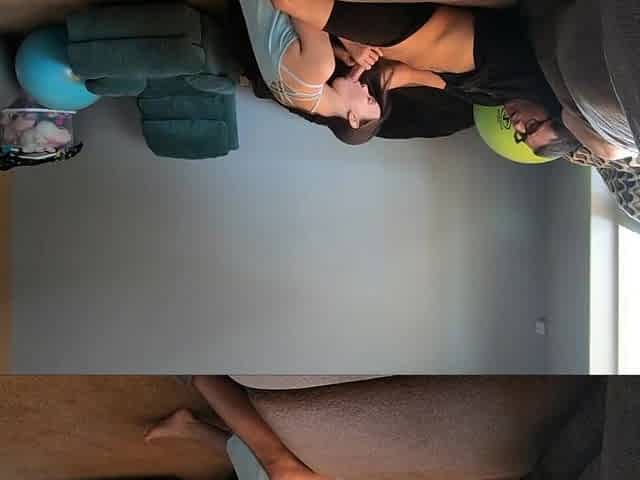 Yoga Ball Fuck and Cumshot