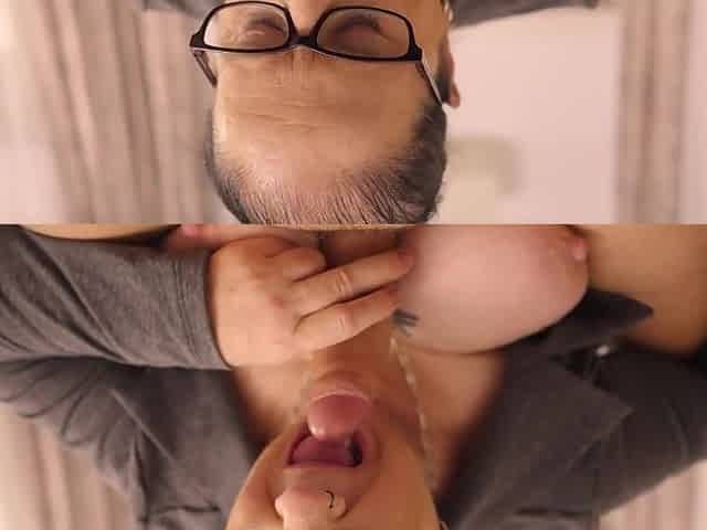 Sucked By Big Breasted Mature In Pov Style With Titus Steel And Abby Tits