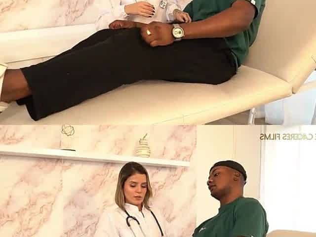 Small doctor with constricted cunt screws her patient BBC - Melanie Caceres & Boris Jackson