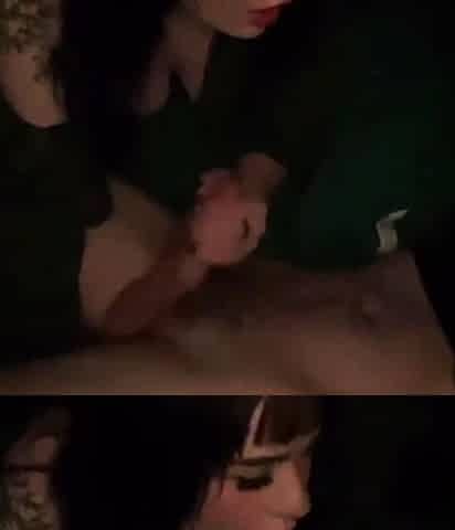 Amateur blowjob and cumshot homevideo