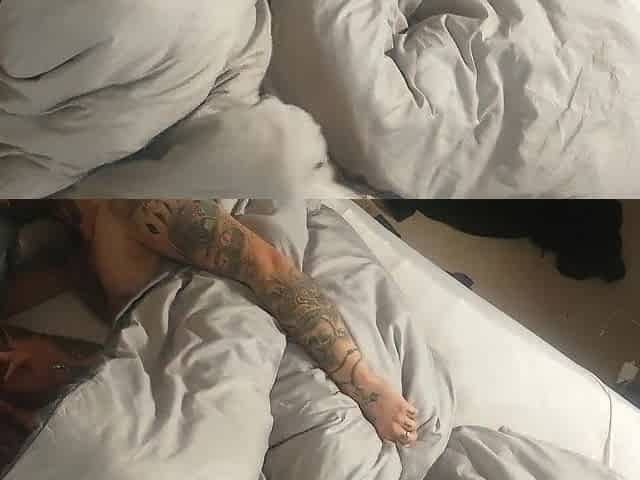 SEXY Romantic pair - Nixie wake up Dad to give him a blow job and a fine begin