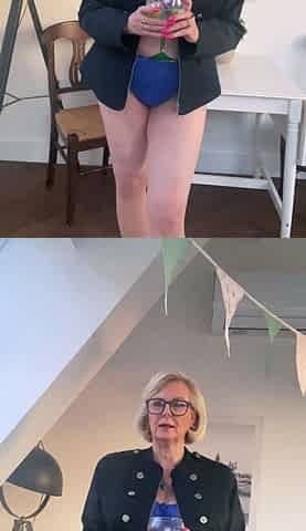 Amateur blond girl with big boobs getting fucked