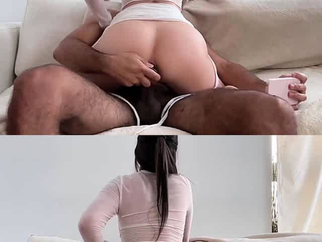 Mia Ipanema Vibrates Her Shaved Pussy And Grinds On BBC