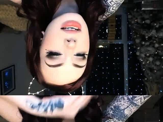 Cute amateur brunette naughty in solo jerking show on camera