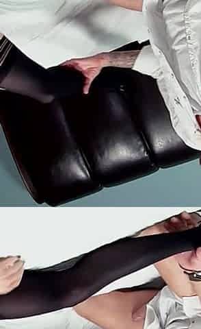 Samantha Bentley hairy cunt is fucked hard by a huge white cock