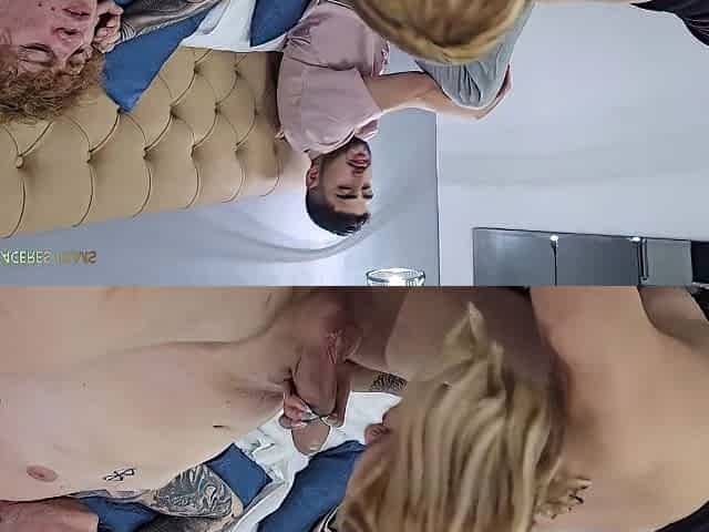 Mmf Threesome - I Fuck My Husbands Best Friend In Front Of Him, We End Up Joining