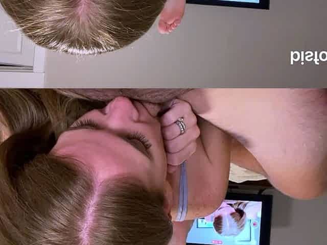 Hot amateur blonde blowjob in HD