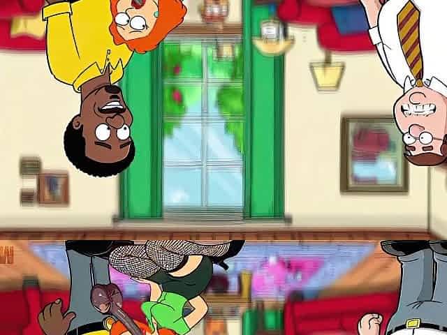Floozy Wife Fellatio to Neighbour and Doesn't Notice Spouse Returns from Work. Wife BBC. Cuckold Spouse. Toon