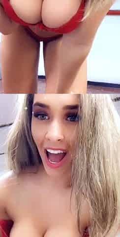 Busty curly brunette with big boobs fucks on couch