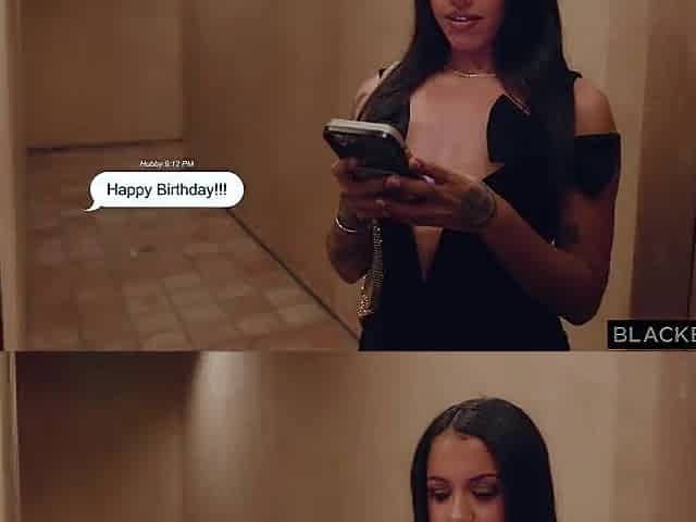 BLACKEDRAW Dong-Loving Angel Nina White Gets A BBC Surprise For Her Birthday