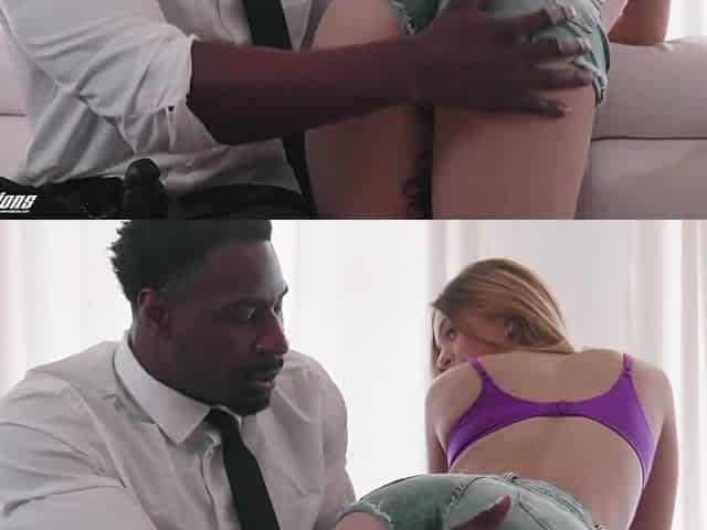 Small Babysitter in Interracial Hardcore