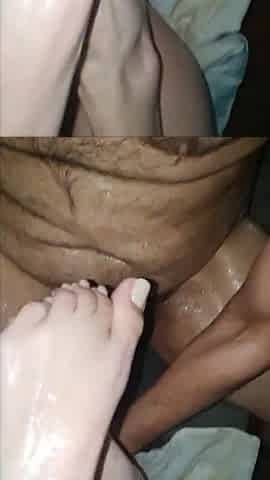Super horny MILF with dripping pussy masturbates to a squirting orgasm