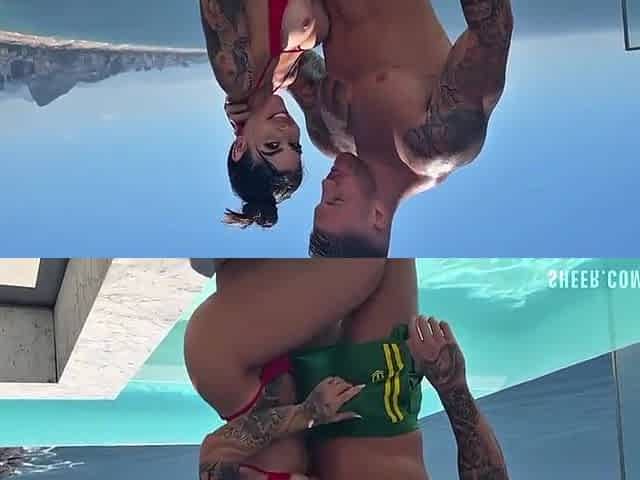 Naughty Brazilian Rides A Huge Dick And Takes A Cumload On Her Tits! Gabriella Euzebio With Filou Fitt