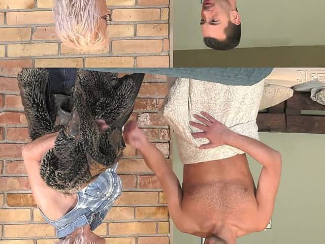 Handsome lodger John Price fucks old land lady and cums on her glasses