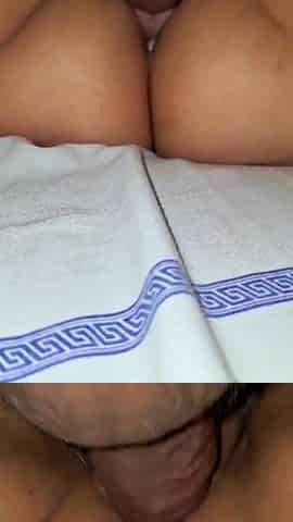 Zehpower - Screwing the old woman's snatch in the hair and cumming inside. Complete on Red
