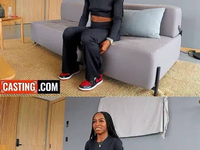 Fit Ebony Colombian Chick Pounded Raw By Hung American Casting Agent