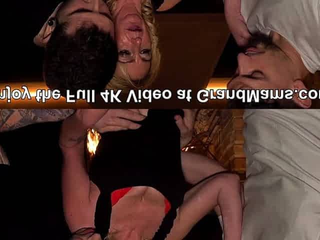 My First DP Threesome On My 60th Birthday At GrandMams