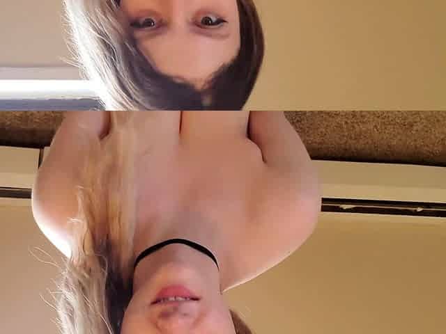 Blonde With Natural Big Boobs Loves Putting A Toy In Her
