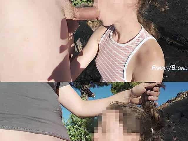 Risky outdoor porn