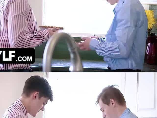 Big Titted Stepmoms Caught Their Boys Fucking The Pies