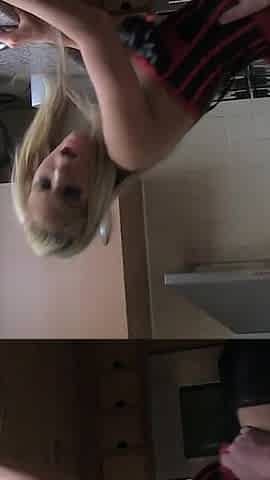 Blonde MILF Wife Paige Mint Fucks Her Hubby in the Kitchen to a Creampie