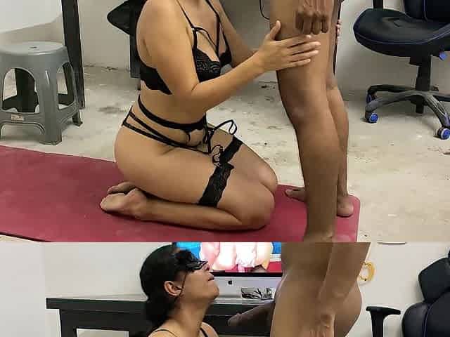 Anal en la sala con caliente mexicana -Submissiveadventures