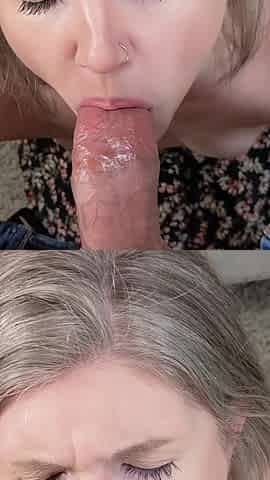 Letting My Boss Fuck My Face and Cum in My Mouth